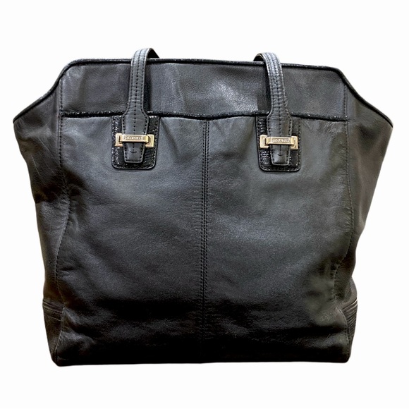 🔥 SALE 🔥 COACH TAYLOR LEATHER NORTH/SOUTH TOTE - F25941 - Picture 15 of 15